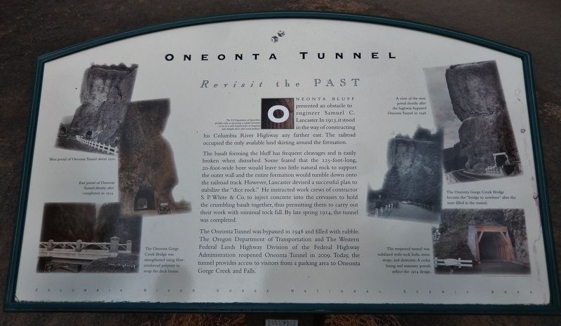 Oneonta Tunnel Marker image. Click for full size.
