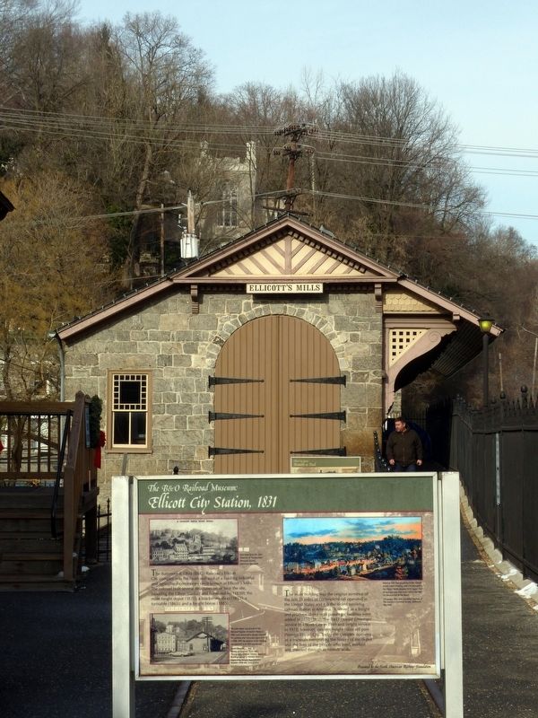 Ellicott City Station, 1831 Marker. Click for full size. Ellicott City Station, 1831 Marker image. Click for full size.