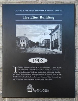 The Eliot Building Marker image. Click for full size.