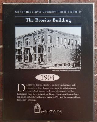 The Brosius Building Marker. Click for full size. The Brosius Building Marker image. Click for full size.