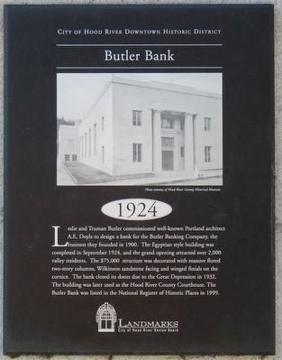 Butler Bank Marker image. Click for full size.