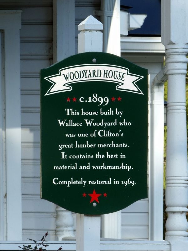 Woodyard House Marker. Click for full size. Woodyard House Marker image. Click for full size.