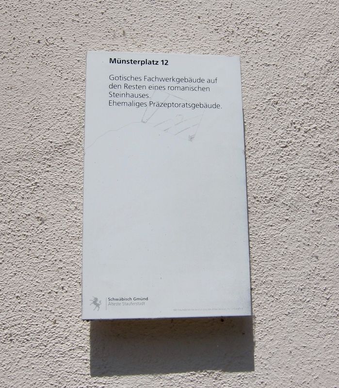 Münsterplatz 12 Marker. Click for full size. Münsterplatz 12 Marker image. Click for full size.