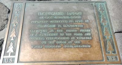 Timberline Lodge Marker image. Click for full size.