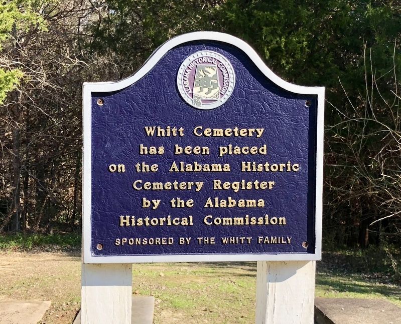 Whitt Cemetery Marker image. Click for full size.