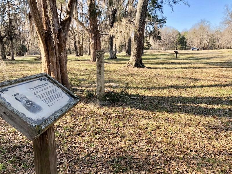 Major Hanchett marker, looking westerly towards Vine Street.. Click for full size. Major Hanchett marker, looking westerly towards Vine Street. image. Click for full size.