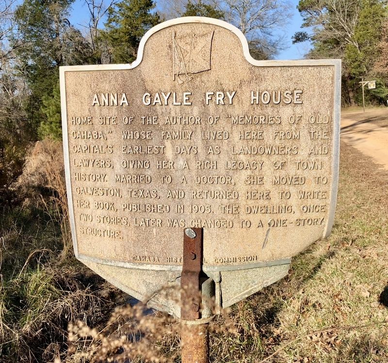 Anna Gayle Fry House Marker. Click for full size. Anna Gayle Fry House Marker image. Click for full size.