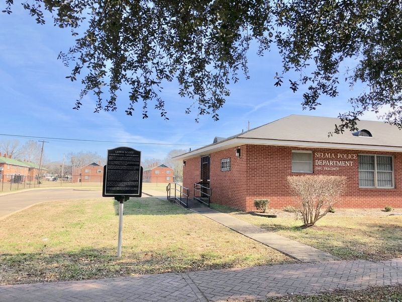 Lewis Scott Marker near PD office and GWC homes.. Click for full size. Lewis Scott Marker near PD office and GWC homes. image. Click for full size.