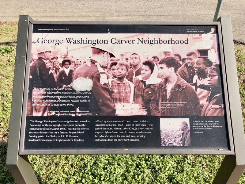 George Washington Carver Neighborhood Marker image. Click for full size.