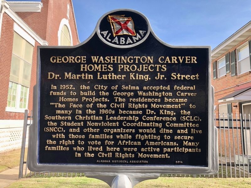 Another, nearby, marker about the George Washington Carver Projects. image. Click for full size.