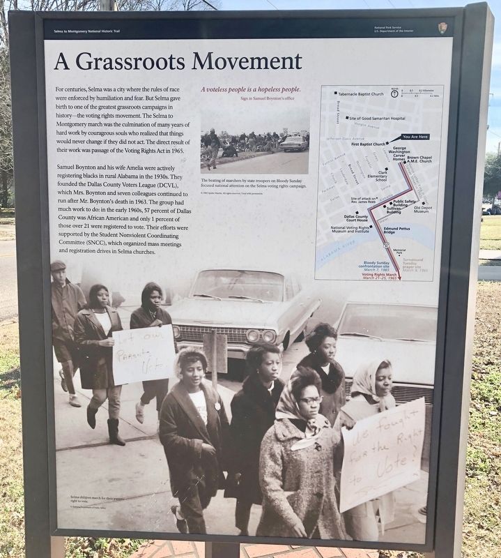 A Grassroots Movement Marker image. Click for full size.