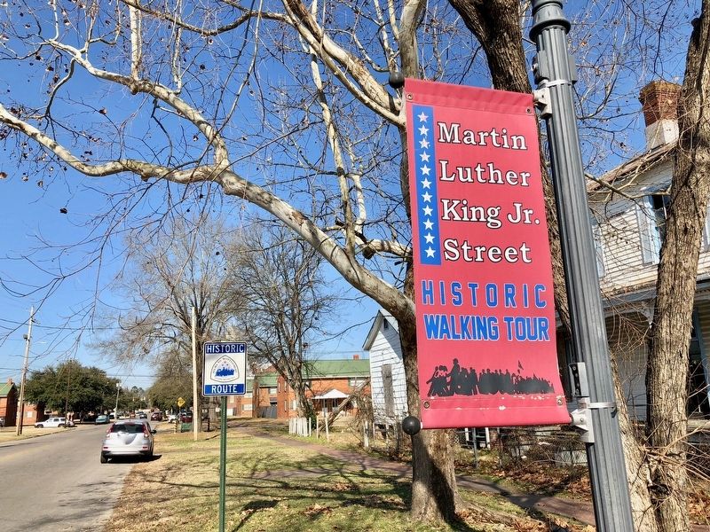 Part of the Martin Luther King Jr. Street Historic Walking Tour.. Click for full size. Part of the Martin Luther King Jr. Street Historic Walking Tour. image. Click for full size.