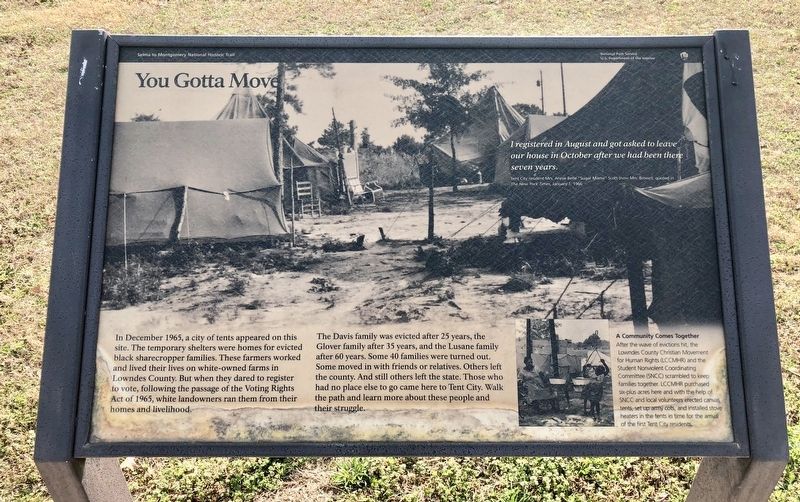 You Gotta Move Marker. Click for full size. You Gotta Move Marker image. Click for full size.