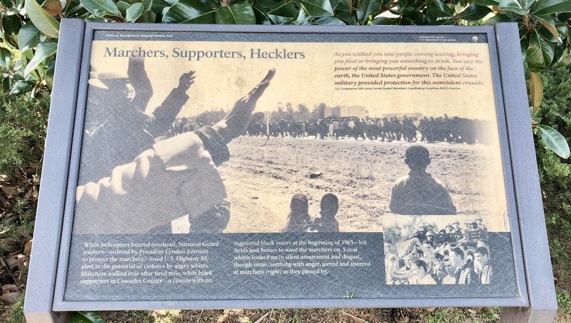 Marchers, Supporters, Hecklers Marker image. Click for full size.