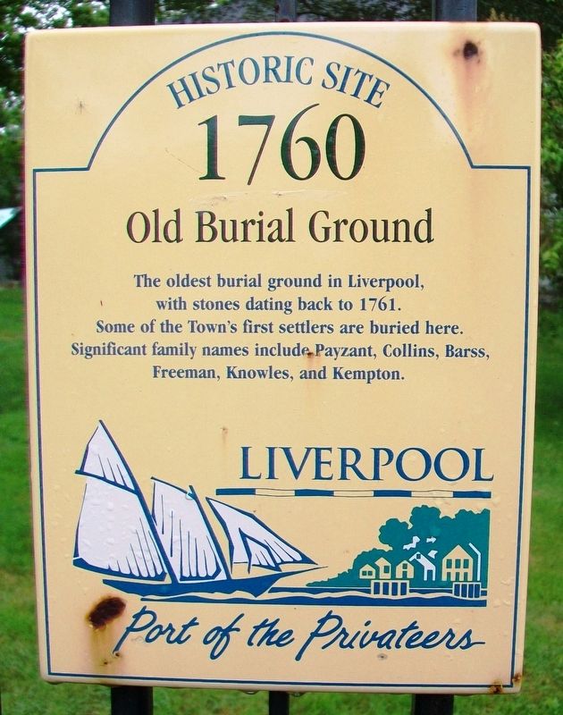 Old Burial Ground Marker image. Click for full size.