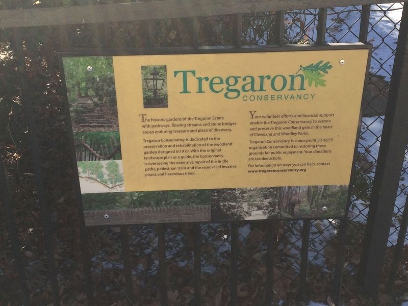 Tregaron Conservancy Marker. Click for full size. Tregaron Conservancy Marker image. Click for full size.