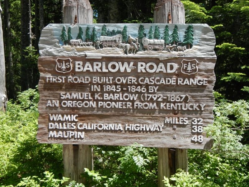 Barlow Road Marker image. Click for full size.