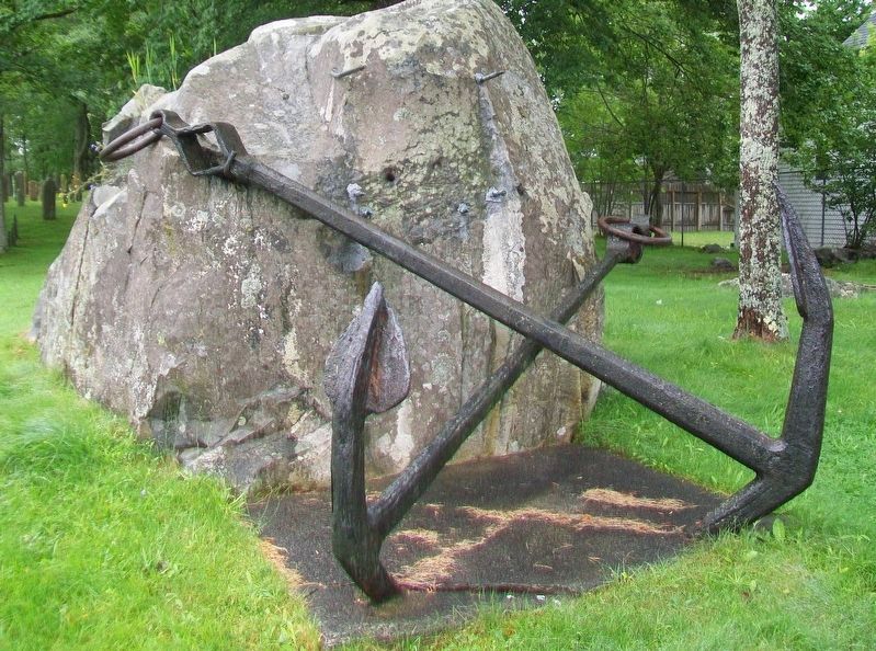 Anchor in the Old Burial Ground image. Click for full size.