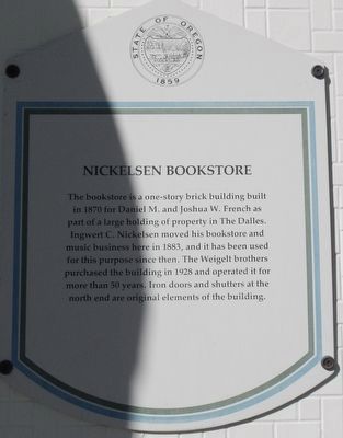 Nickelsen Bookstore Marker image. Click for full size.