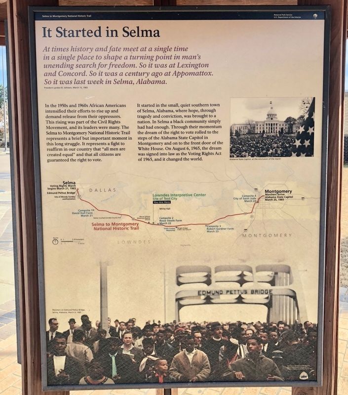It Started in Selma Marker image. Click for full size.