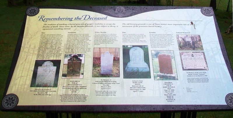 Remembering the Deceased Marker image. Click for full size.