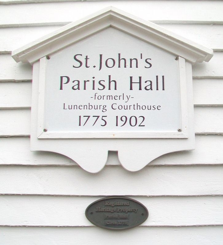 St. John's Parish Hall Marker. Click for full size. St. John's Parish Hall Marker image. Click for full size.