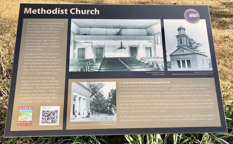 Methodist Church Marker. Click for full size. Methodist Church Marker image. Click for full size.