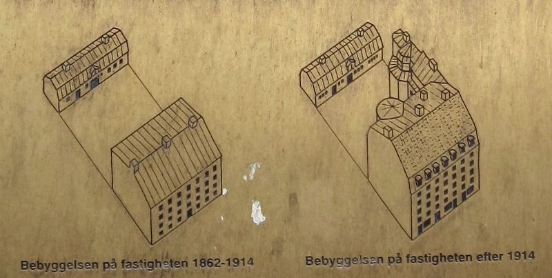 Marker Inset: Drawings Showing Before and After 1914 Renovation. Click for full size. Marker Inset: Drawings Showing Before and After 1914 Renovation image. Click for full size.
