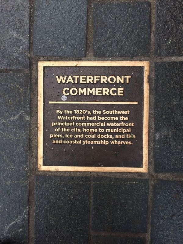 Waterfront Commerce Marker image. Click for full size.