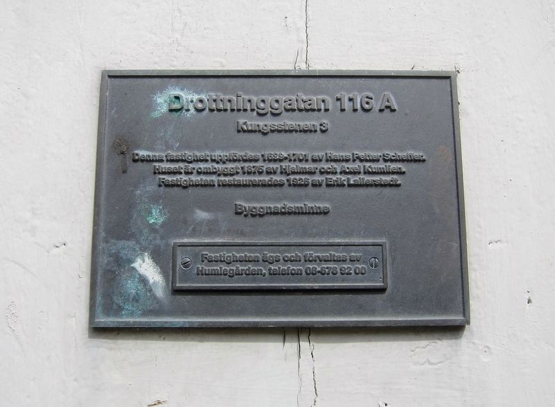 Drottninggatan 116A Marker image. Click for full size.