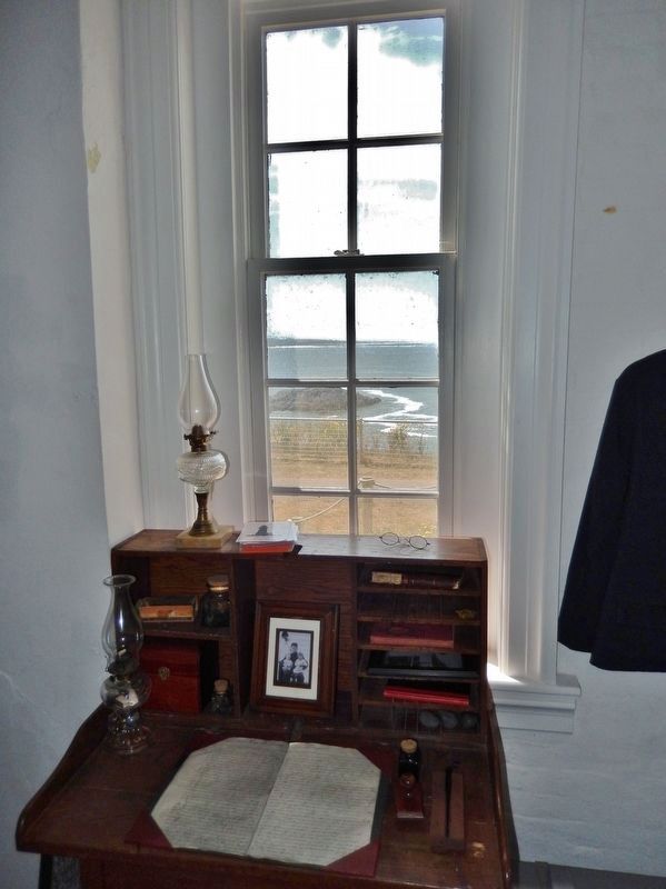 Lighthouse interior: Keeper's Desk & Window image. Click for full size.