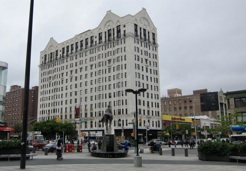 Adam Clayton Powell, Jr. Marker - Wide View image. Click for full size.