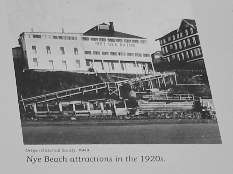 Marker detail: Nye Beach attractions in the 1920's image. Click for full size.