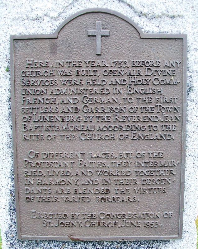 1753 Open-Air Protestant Interfaith Church Services Marker image. Click for full size.