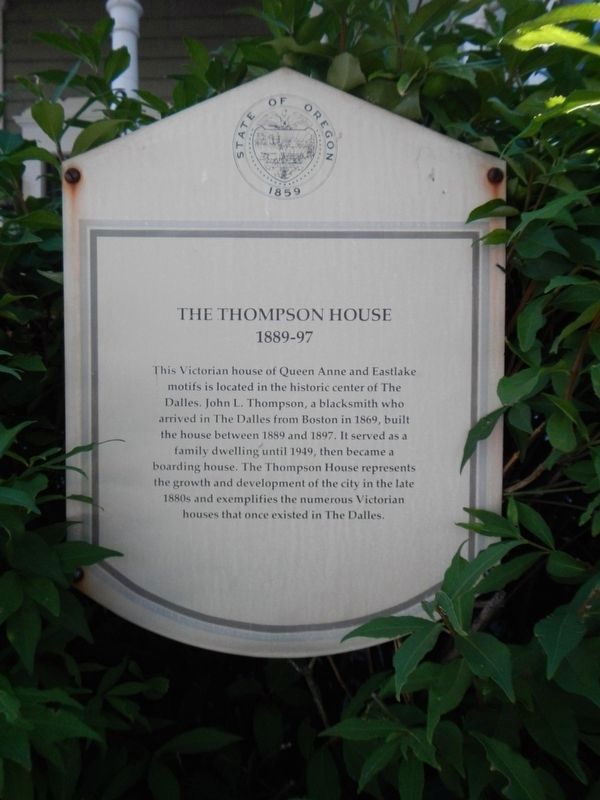The Thompson House Marker image. Click for full size.