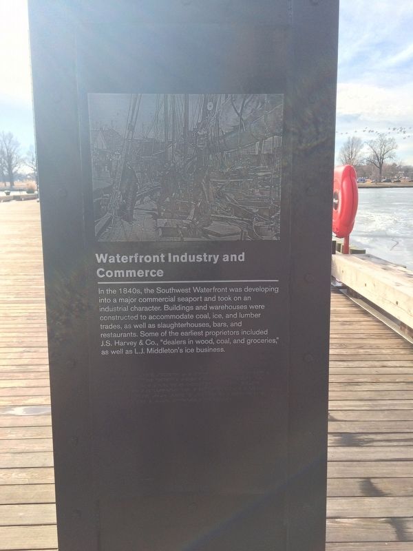 Waterfront Industry and Commerce Marker image. Click for full size.