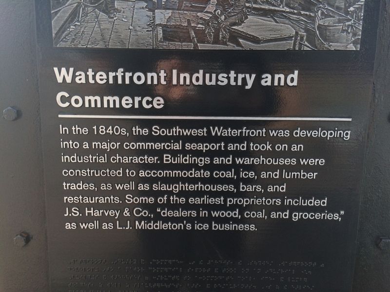 Waterfront Industry and Commerce Marker image. Click for full size.