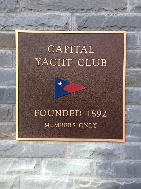 Sign on the Capital Yacht Club image. Click for full size.