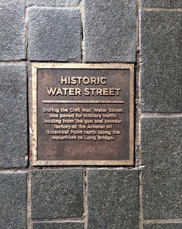 Historic Water Street Marker image. Click for full size.