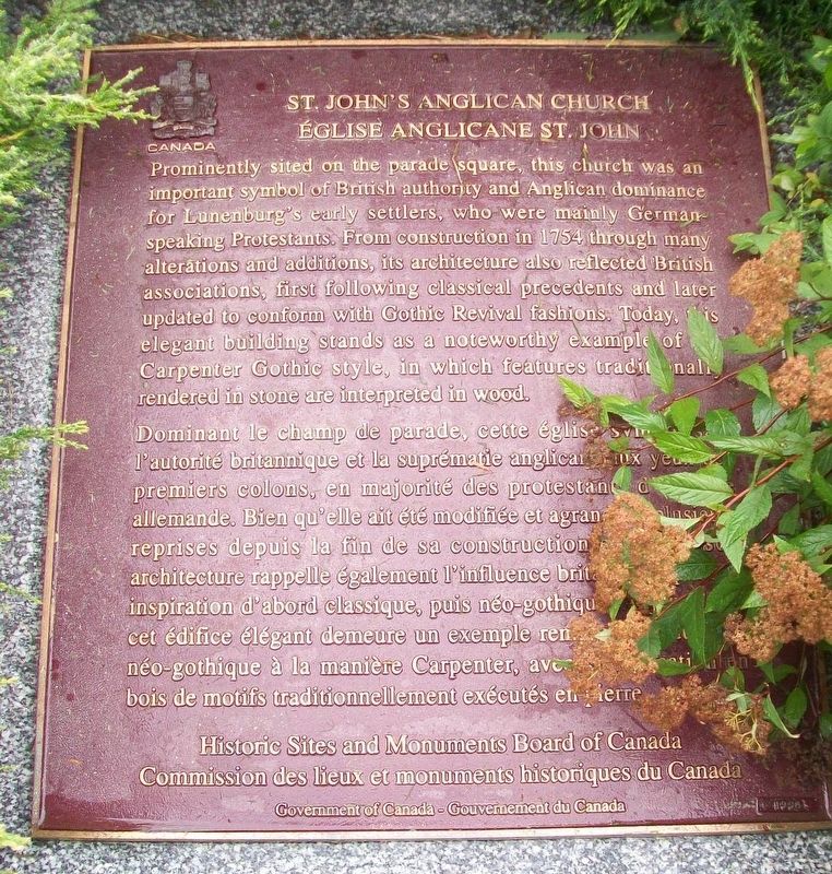 St. John's Anglican Church / Église Anglicane St. John Marker. Click for full size. St. John's Anglican Church / Église Anglicane St. John Marker image. Click for full size.