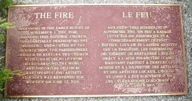 The Fire / Le Feu Marker image. Click for full size.