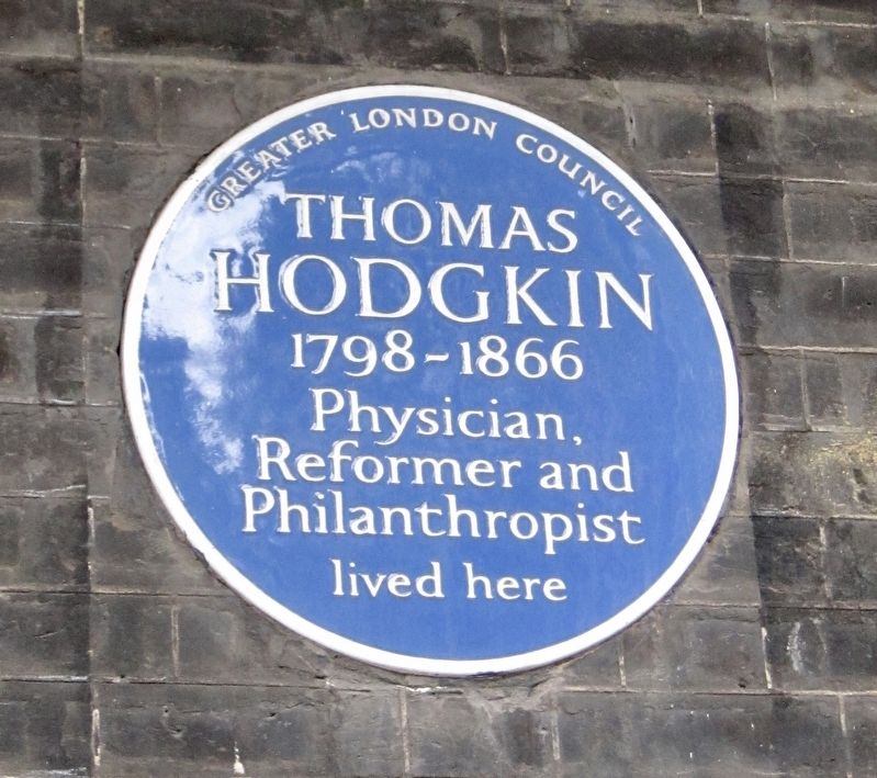 Thomas Hodgkin Marker image. Click for full size.