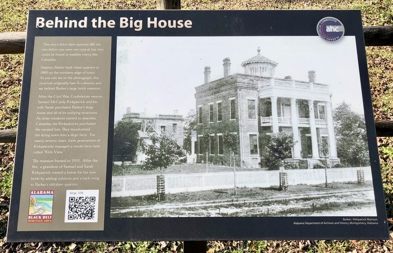 Behind the Big House Marker image. Click for full size.