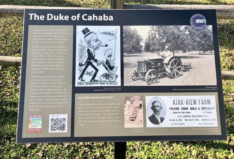 The Duke of Cahaba Marker image. Click for full size.