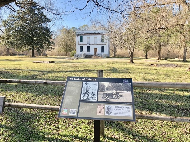 Former slave quarters and area of "Kirk-View" image. Click for full size.