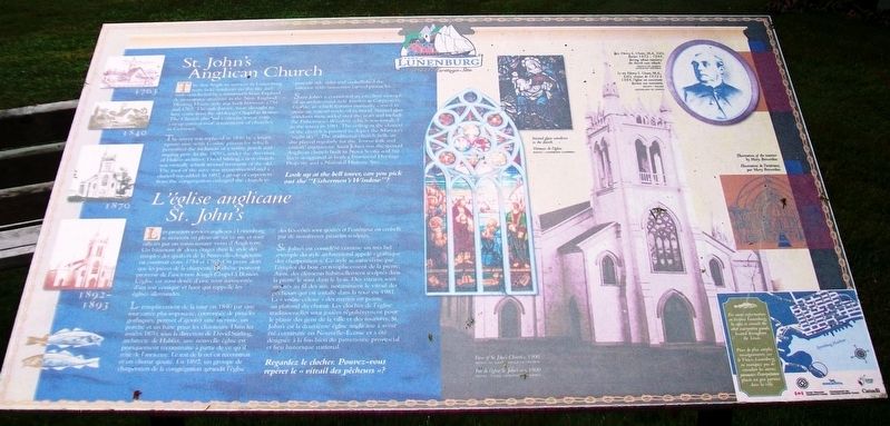 St. John's Anglican Church / L'glise anglicane St. John's Marker image. Click for full size.