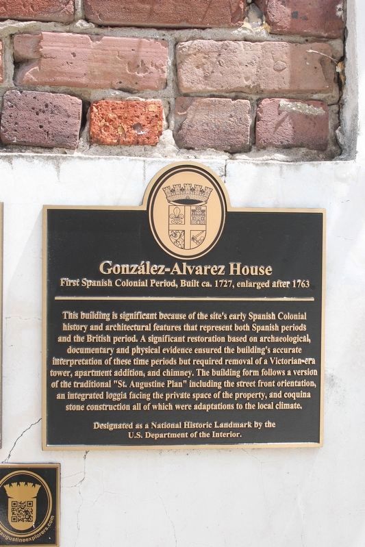 González-Alvarez House Marker. Click for full size. González-Alvarez House Marker image. Click for full size.