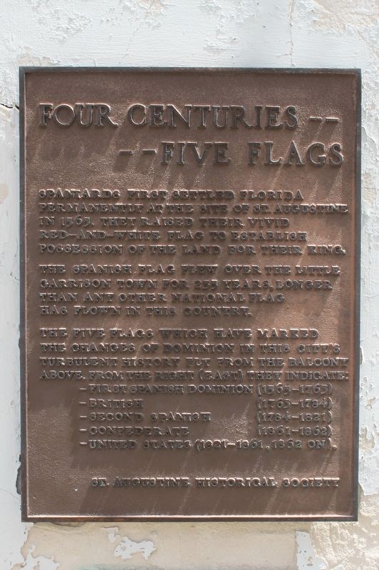 Four Centuries---Five Flags Marker image. Click for full size.