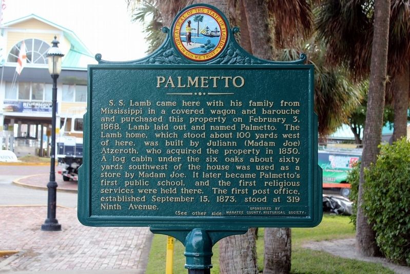 Palmetto Marker-Side 1 image. Click for full size.