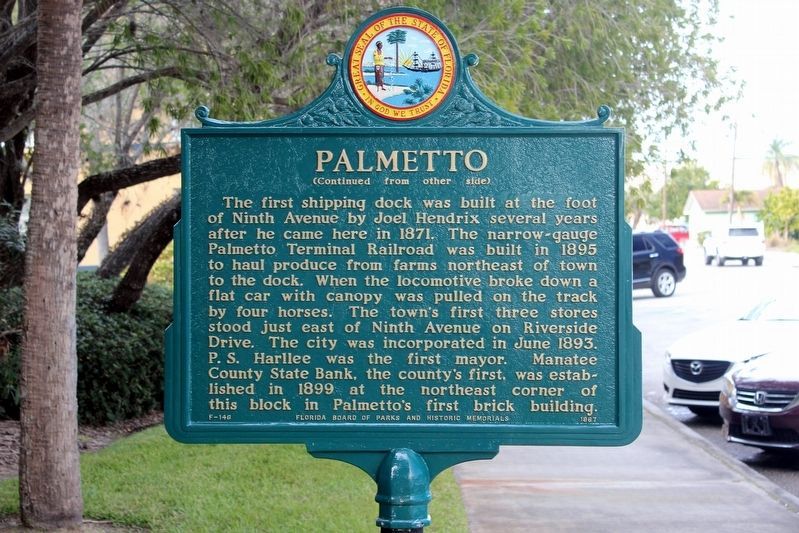 Palmetto Marker-Side 2 image. Click for full size.